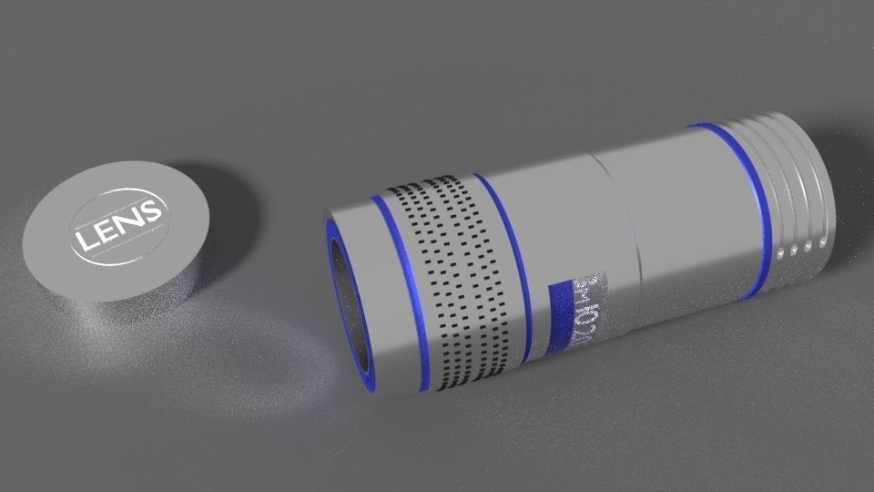 Smartphone Camera Lens Free 3D model_9