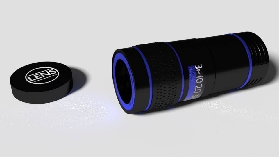 Smartphone Camera Lens Free 3D model_5