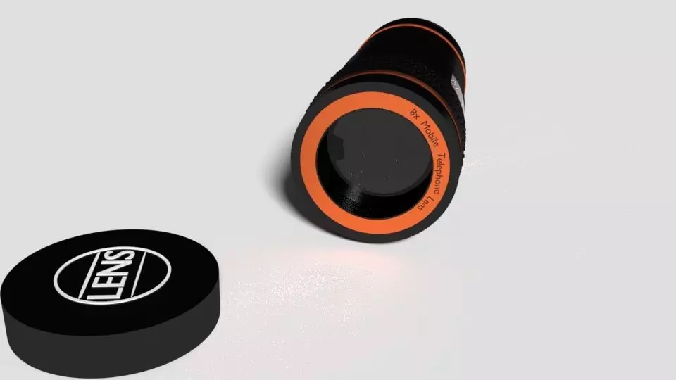 Smartphone Camera Lens Free 3D model_0