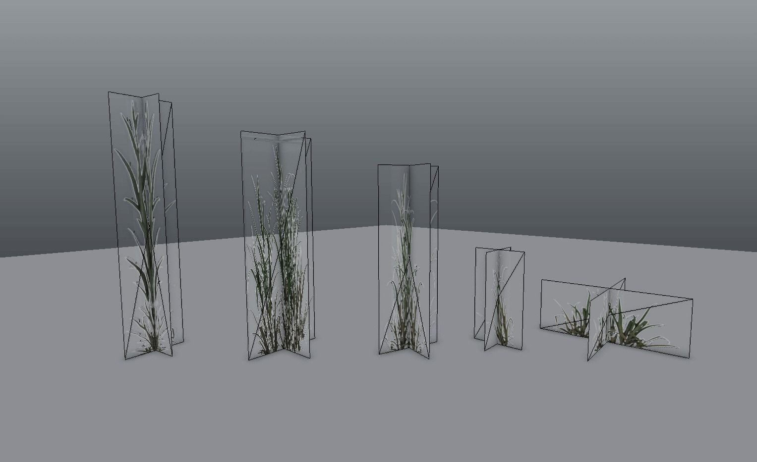 Tall Grass Pack Low-poly 3D model_4