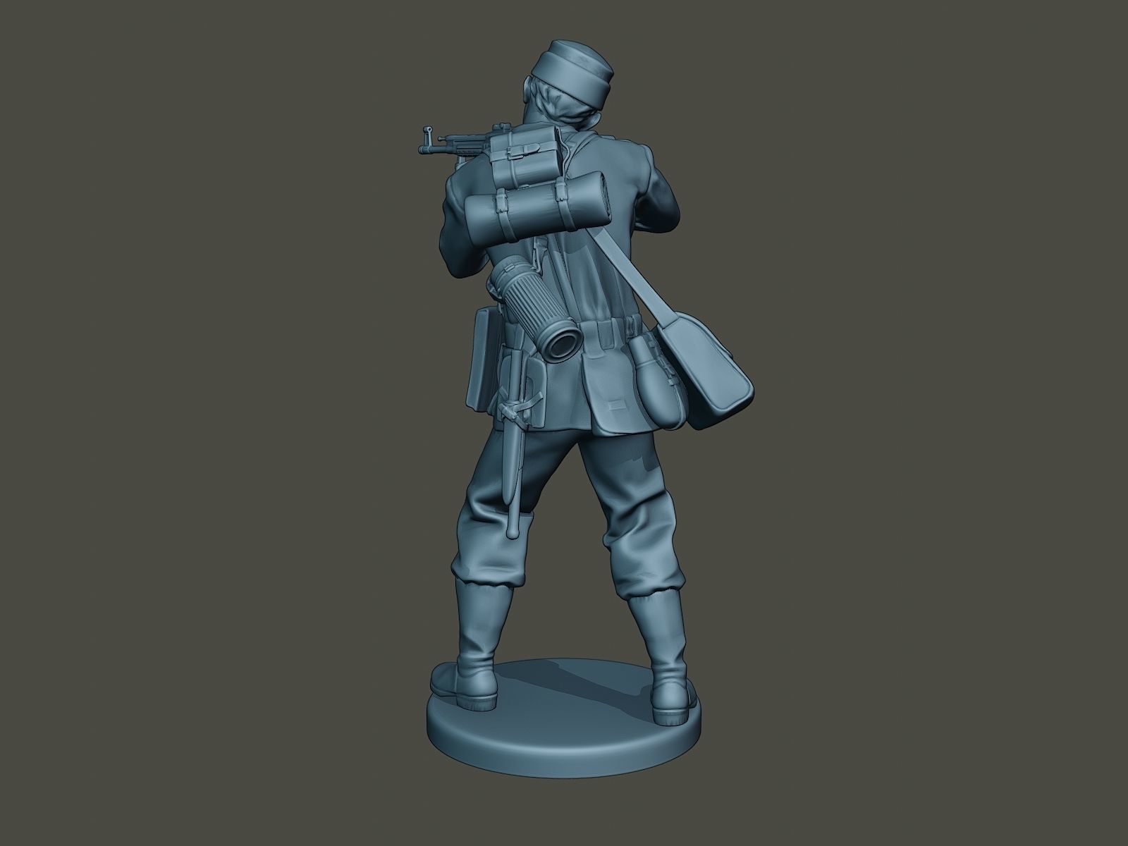 German soldier ww2 Shoot Stand G3 3D print model_4