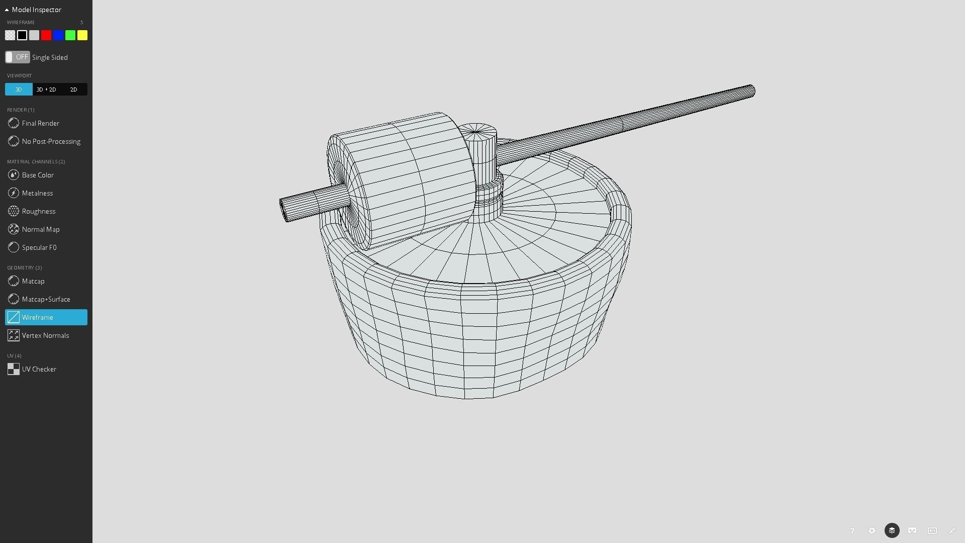 Medieval Olive Press Low-poly 3D model_5