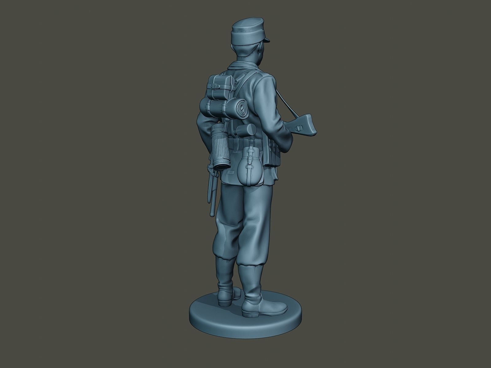German soldier ww2 Stand Guard G3 3D print model_6