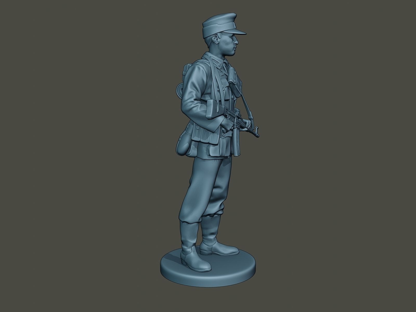 German soldier ww2 Stand Guard G3 3D print model_8
