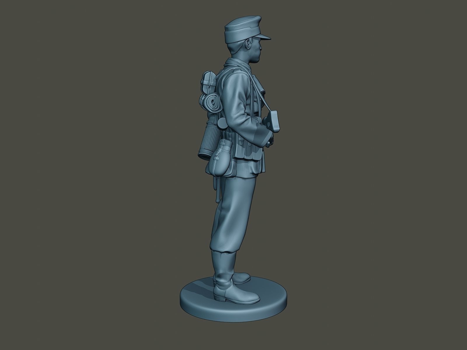 German soldier ww2 Stand Guard G3 3D print model_7