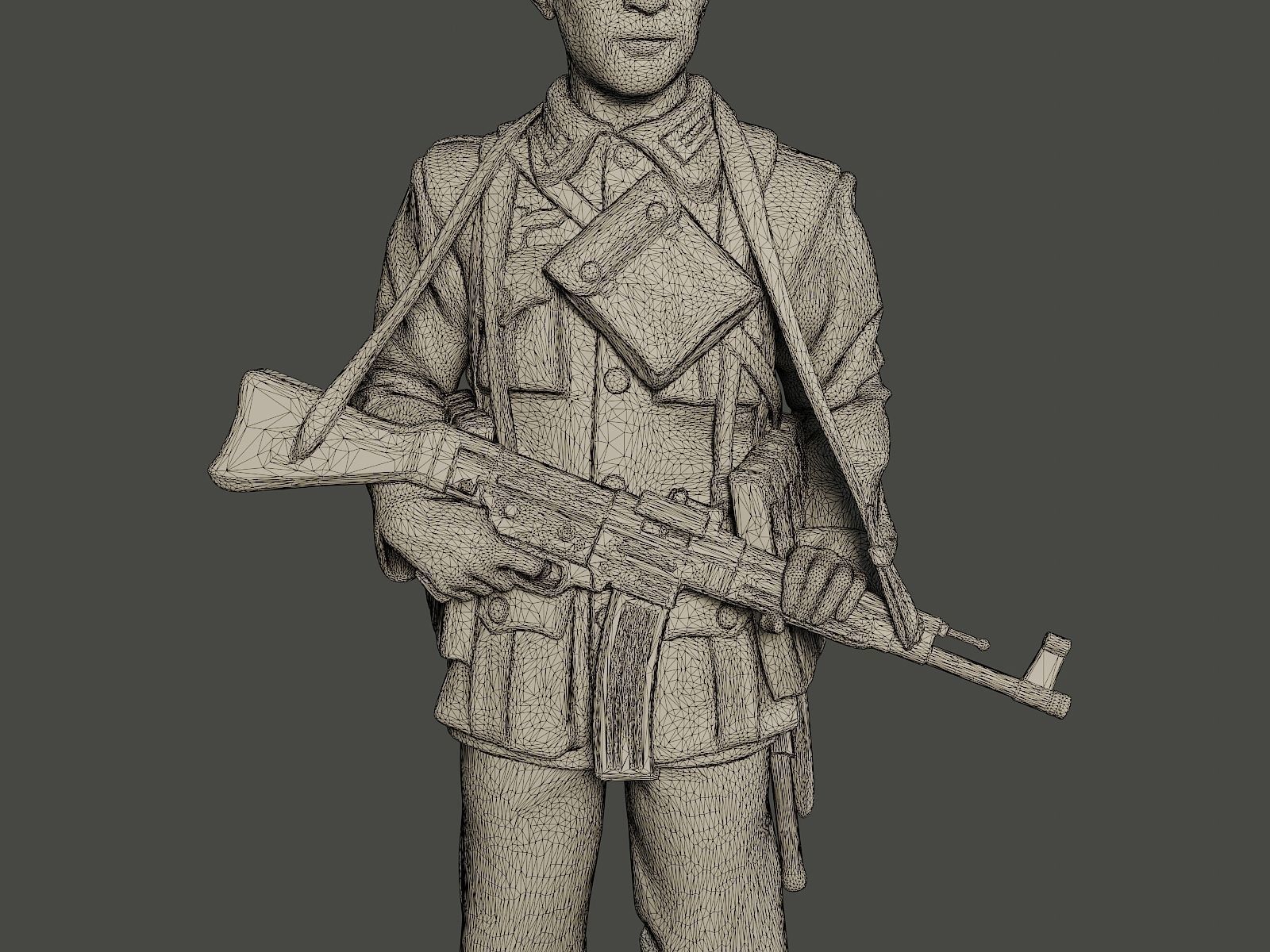 German soldier ww2 Stand Guard G3 3D print model_11