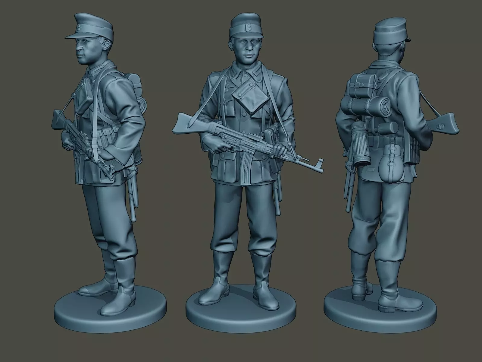 German soldier ww2 Stand Guard G3 3D print model_0