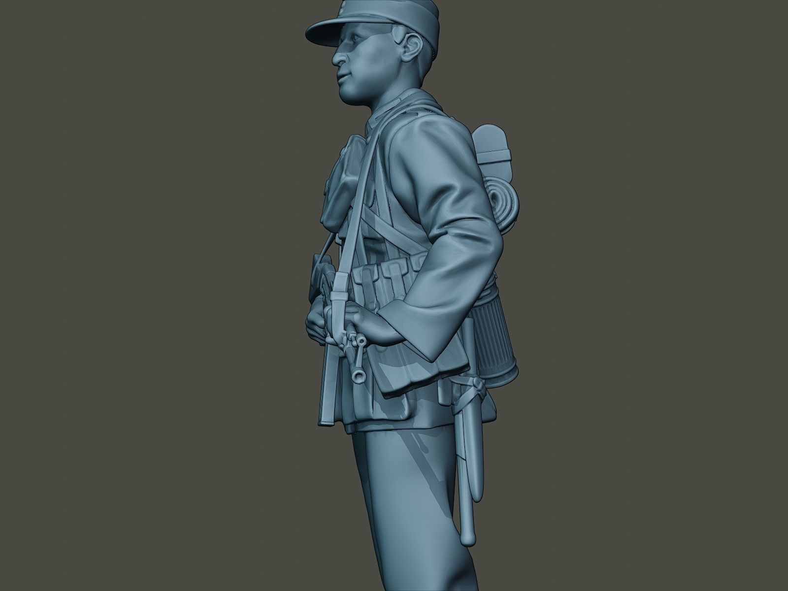German soldier ww2 Stand Guard G3 3D print model_16