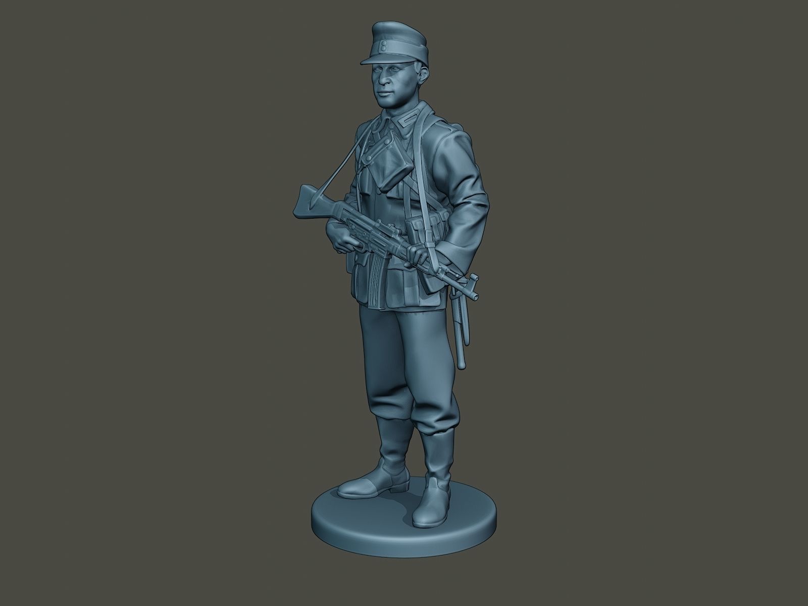 German soldier ww2 Stand Guard G3 3D print model_1