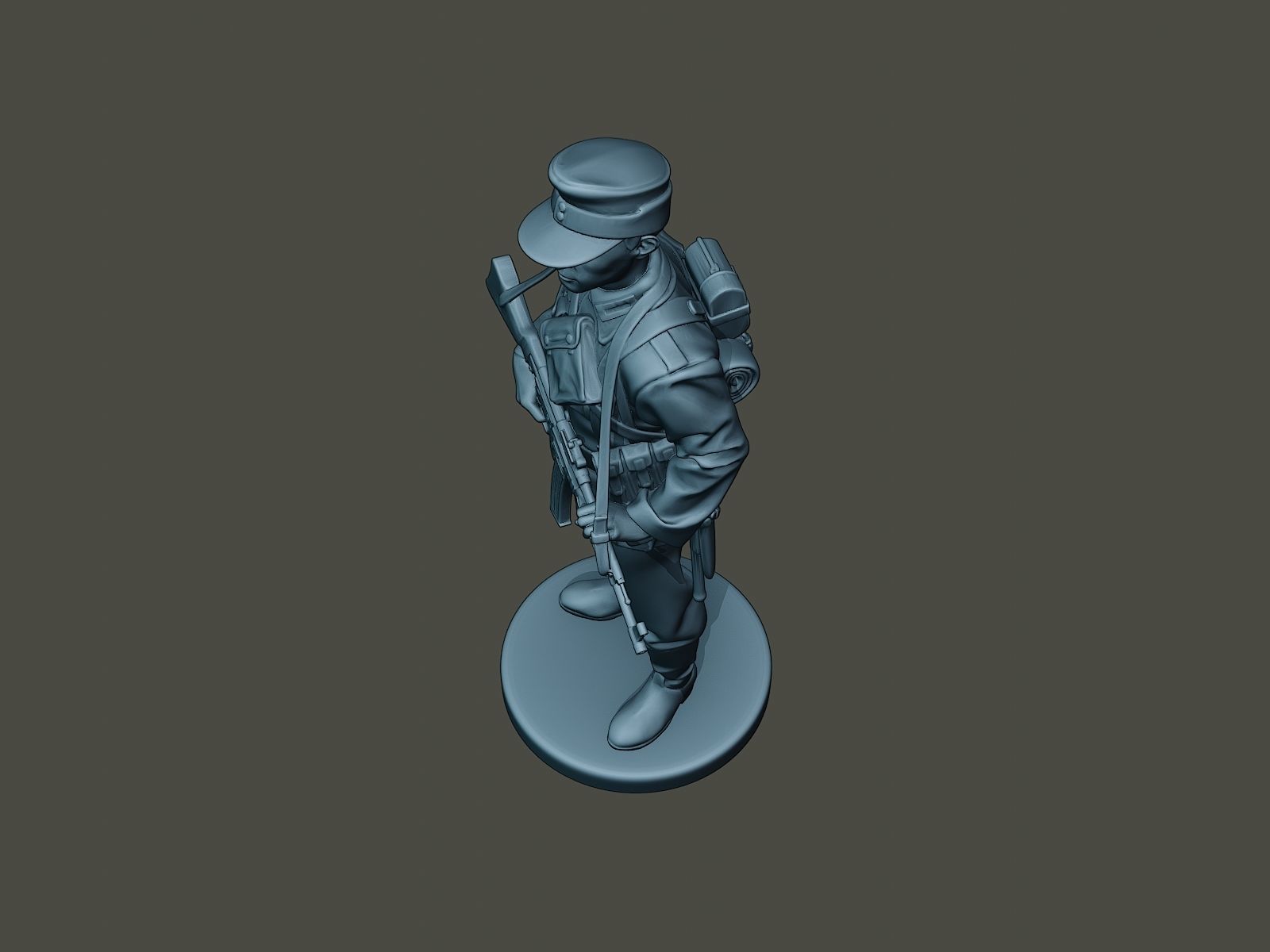 German soldier ww2 Stand Guard G3 3D print model_14
