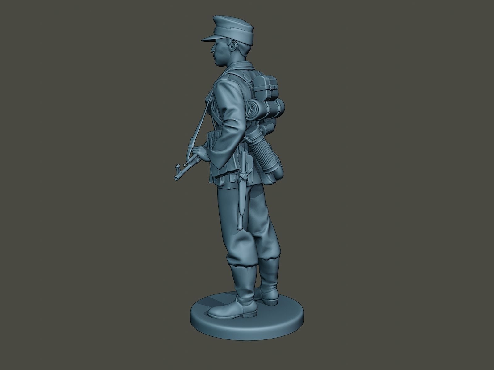 German soldier ww2 Stand Guard G3 3D print model_3
