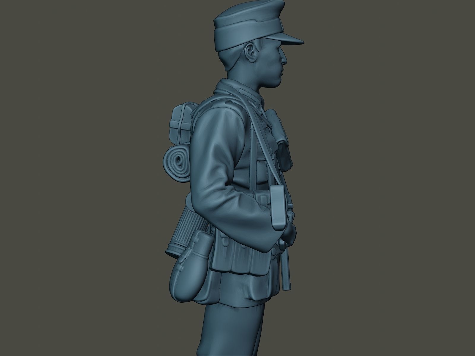 German soldier ww2 Stand Guard G3 3D print model_19