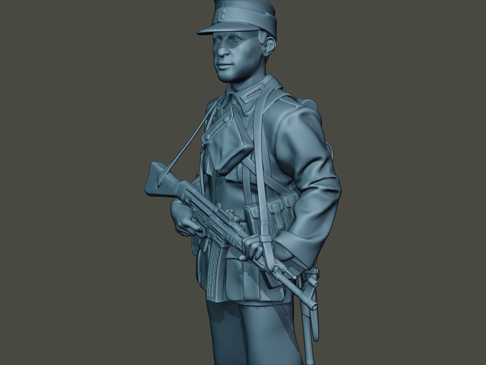 German soldier ww2 Stand Guard G3 3D print model_17