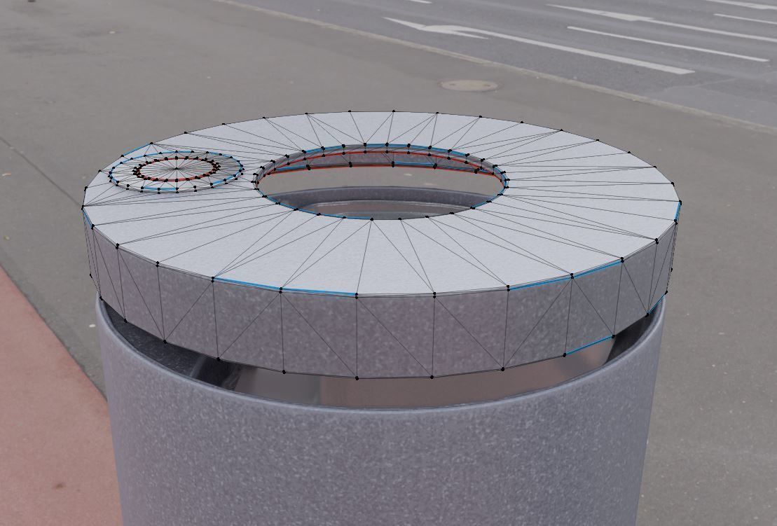 Animated Trash Can Low-Poly Version-1   Low-poly 3D model_6