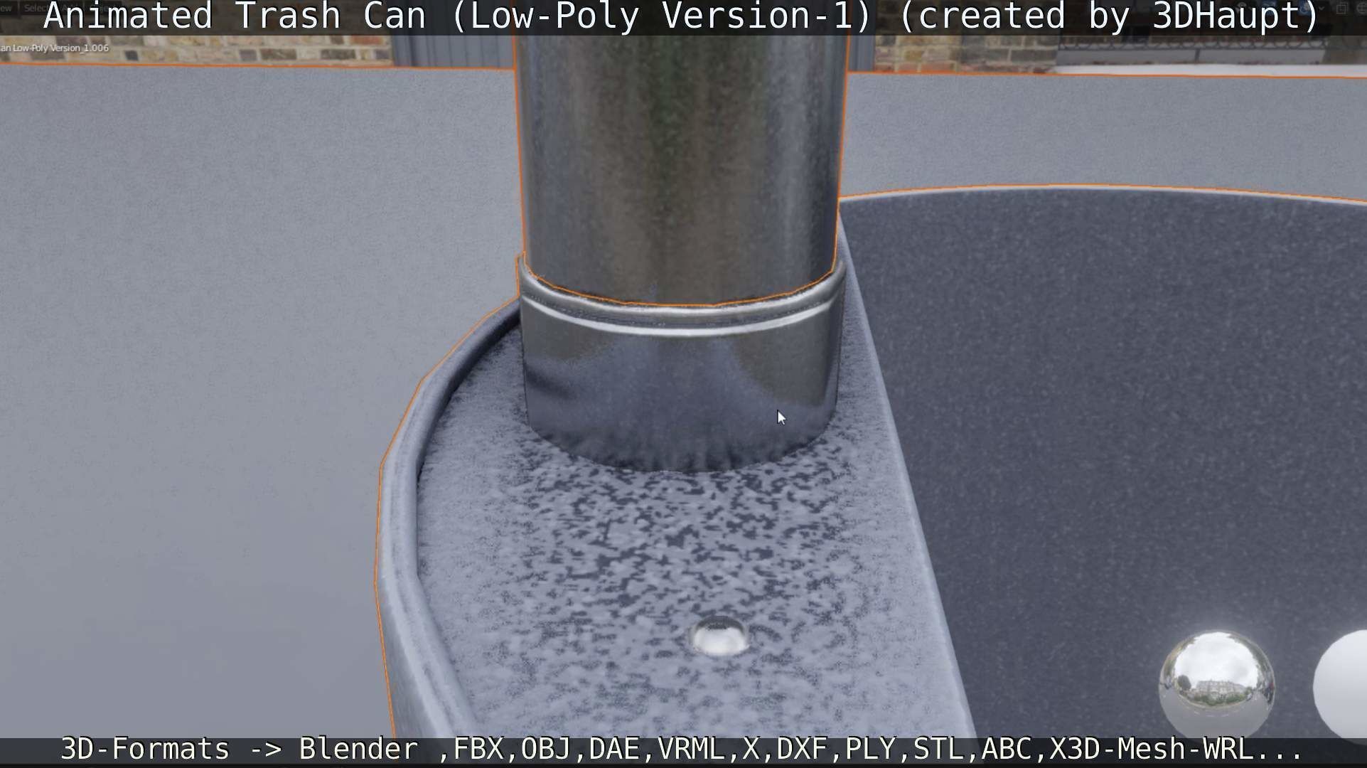 Animated Trash Can Low-Poly Version-1   Low-poly 3D model_75