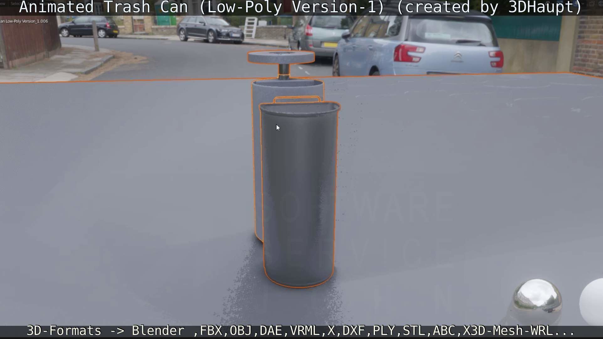 Animated Trash Can Low-Poly Version-1   Low-poly 3D model_80