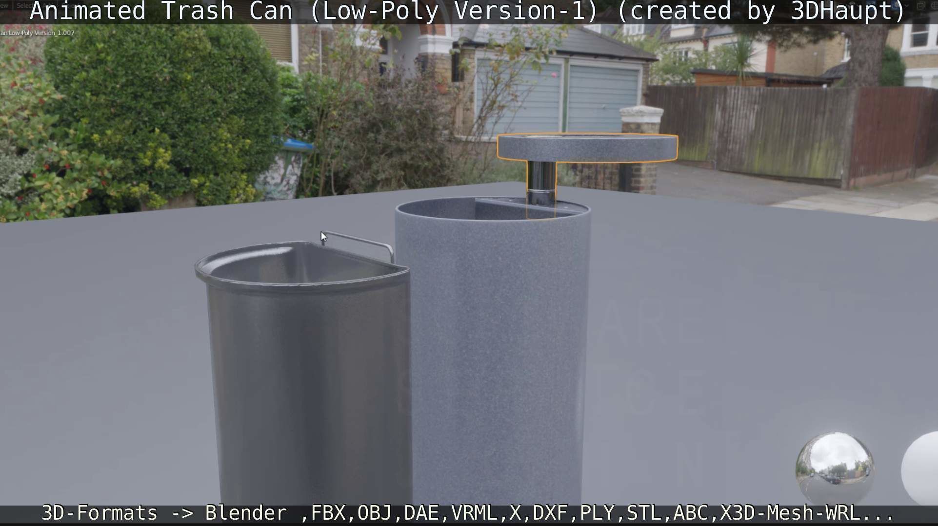 Animated Trash Can Low-Poly Version-1   Low-poly 3D model_38