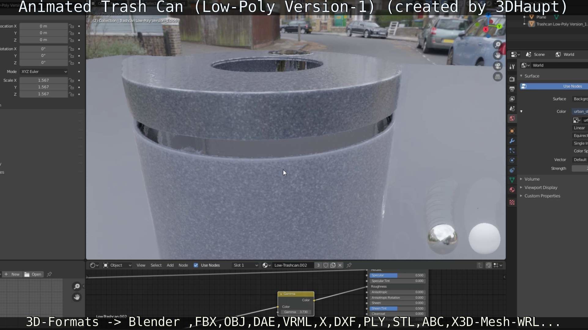 Animated Trash Can Low-Poly Version-1   Low-poly 3D model_51