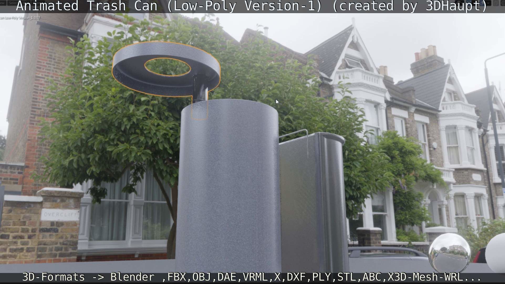 Animated Trash Can Low-Poly Version-1   Low-poly 3D model_25