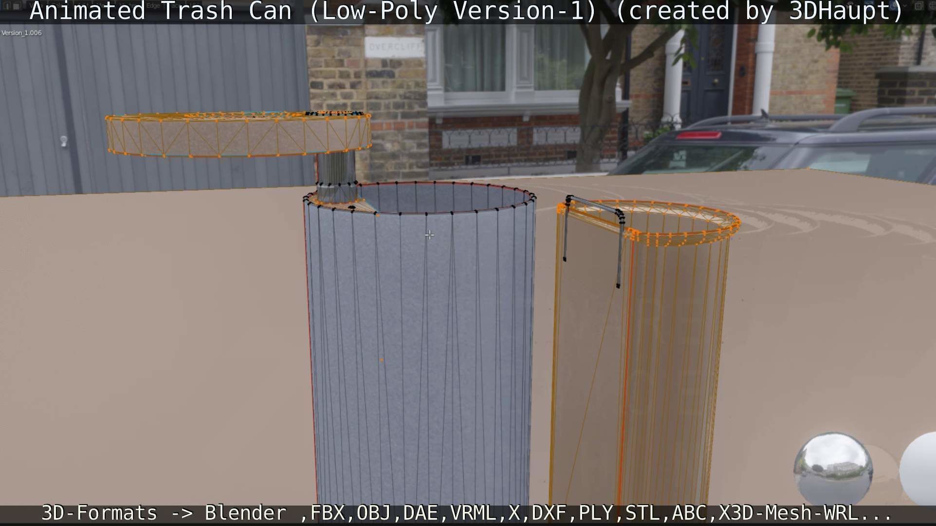 Animated Trash Can Low-Poly Version-1   Low-poly 3D model_70