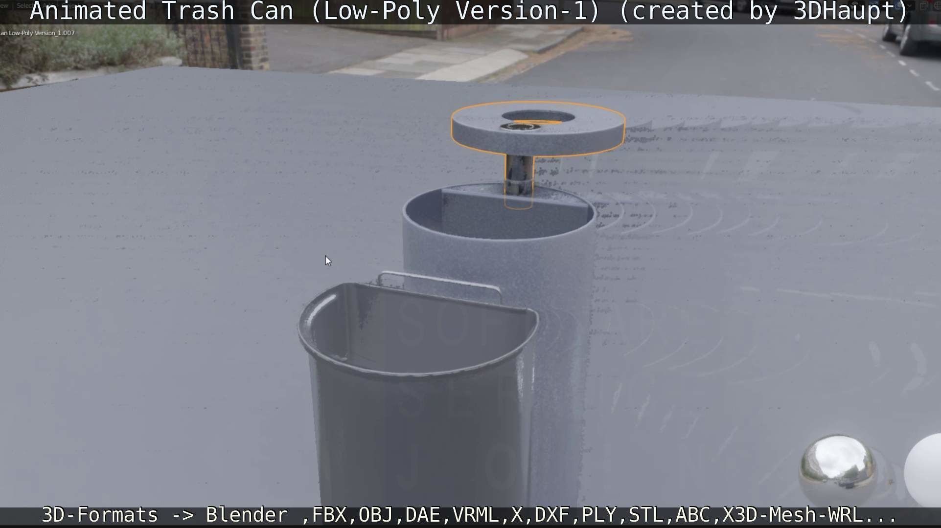 Animated Trash Can Low-Poly Version-1   Low-poly 3D model_34