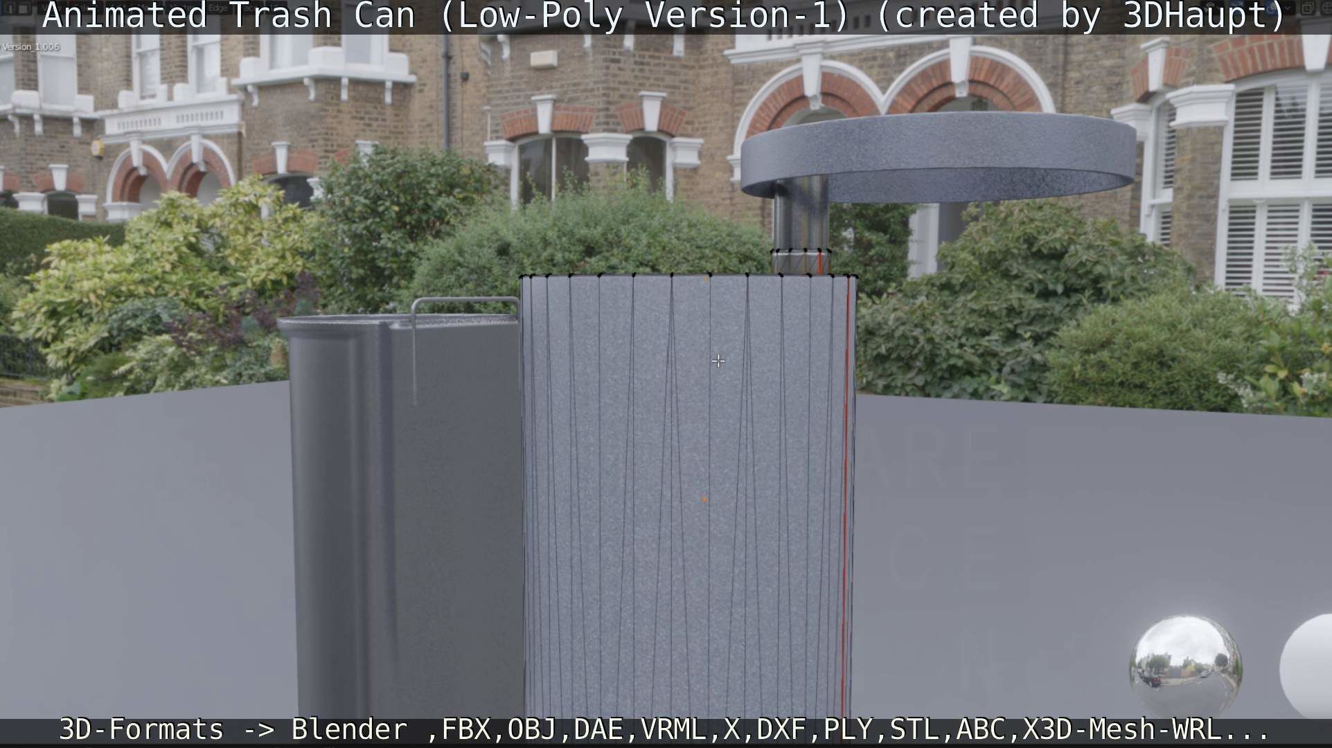 Animated Trash Can Low-Poly Version-1   Low-poly 3D model_68