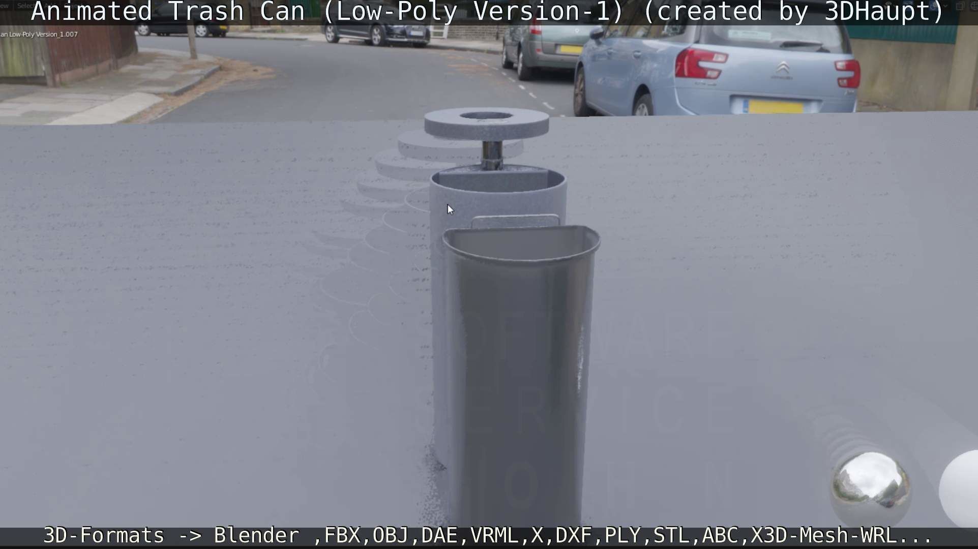 Animated Trash Can Low-Poly Version-1   Low-poly 3D model_35
