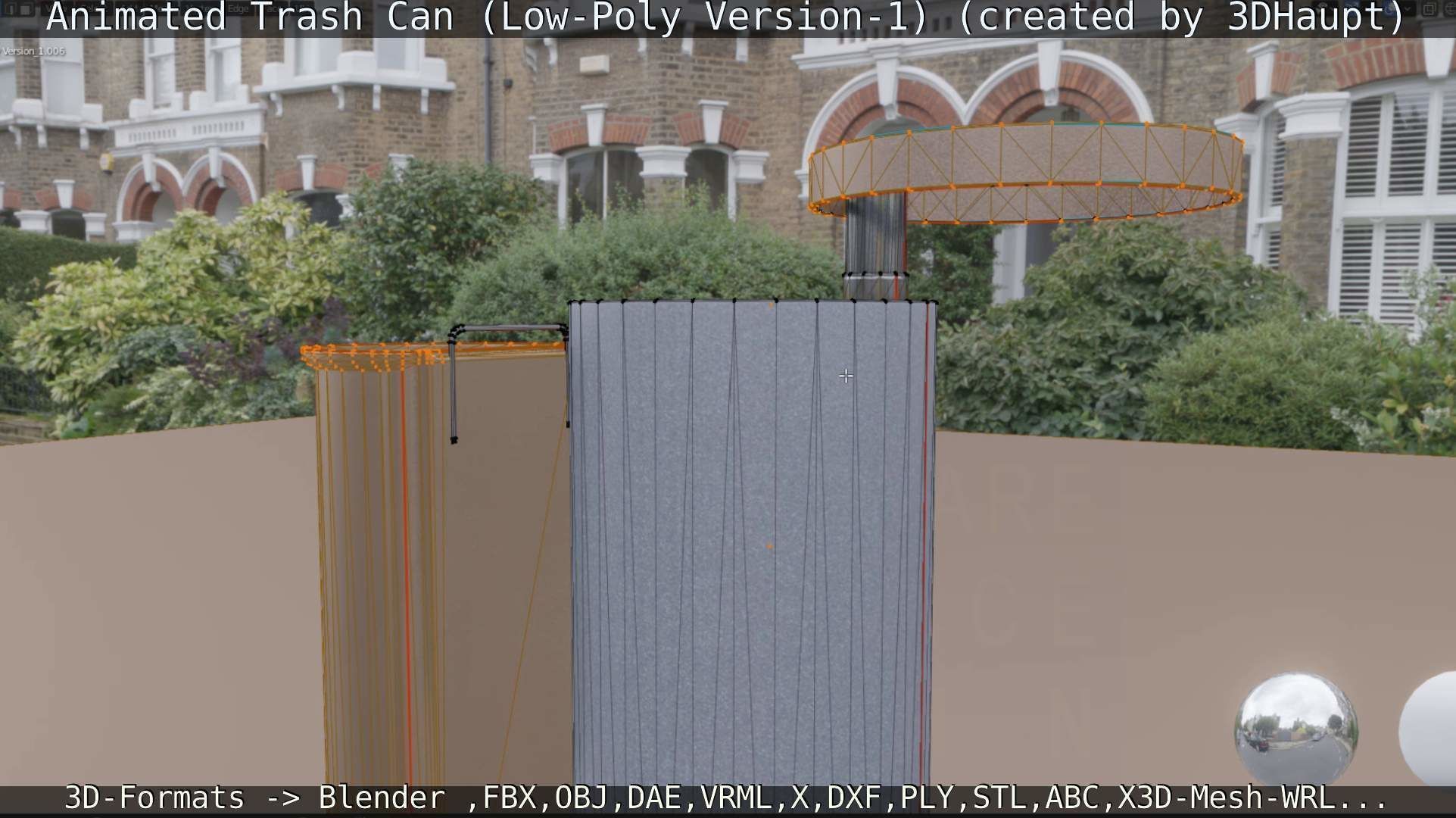 Animated Trash Can Low-Poly Version-1   Low-poly 3D model_67