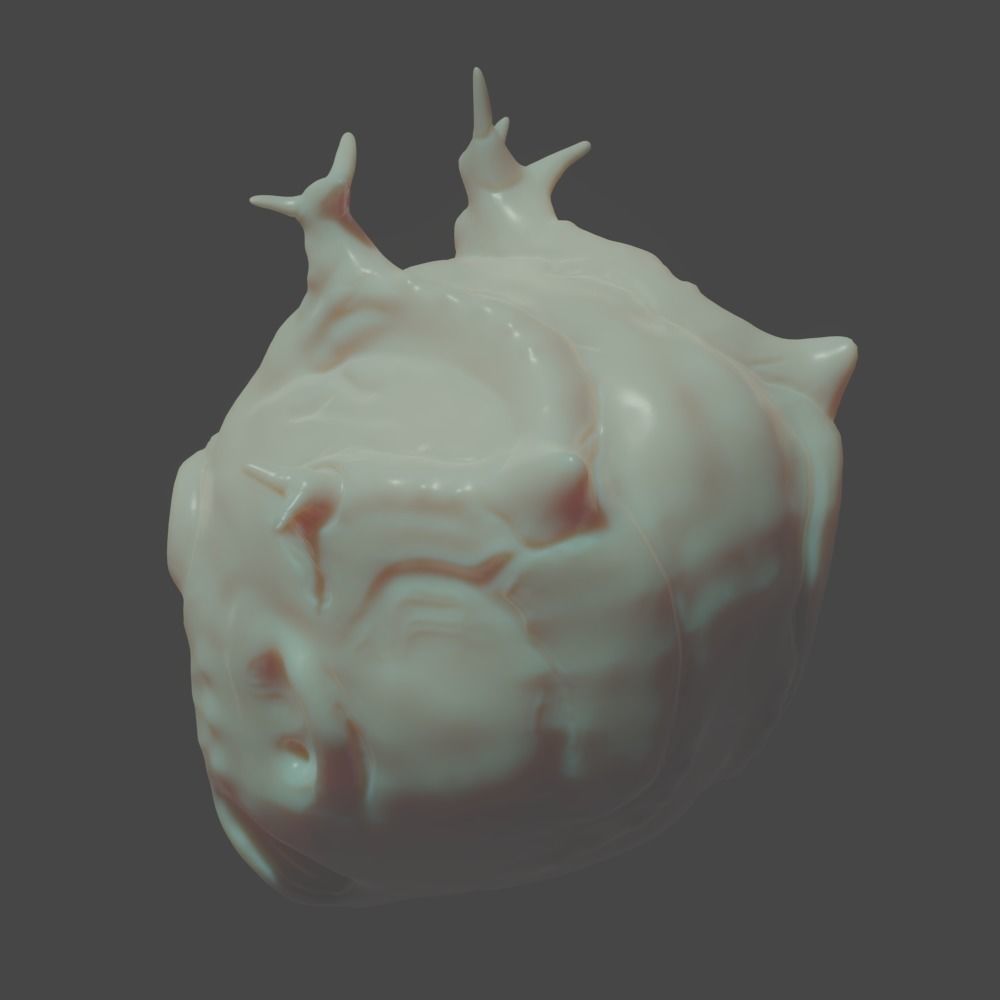 Free Sci-Fi Creature Head Custom Printable 3D 3D print model_14