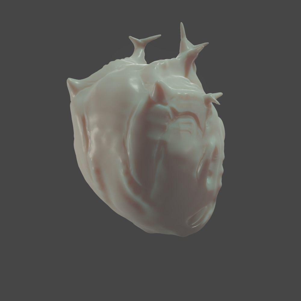 Free Sci-Fi Creature Head Custom Printable 3D 3D print model_5