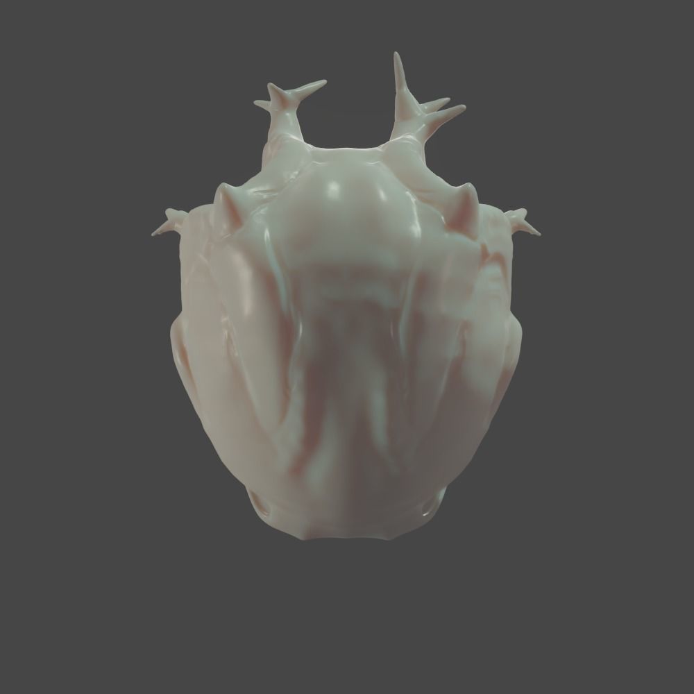 Free Sci-Fi Creature Head Custom Printable 3D 3D print model_6