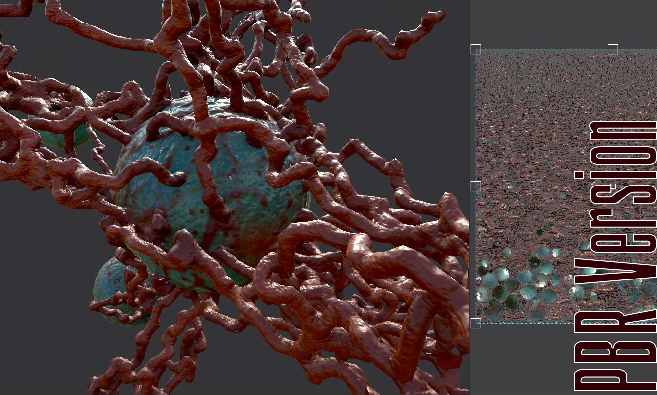 Cancer Growth 4 PBR Low-poly 3D model_11
