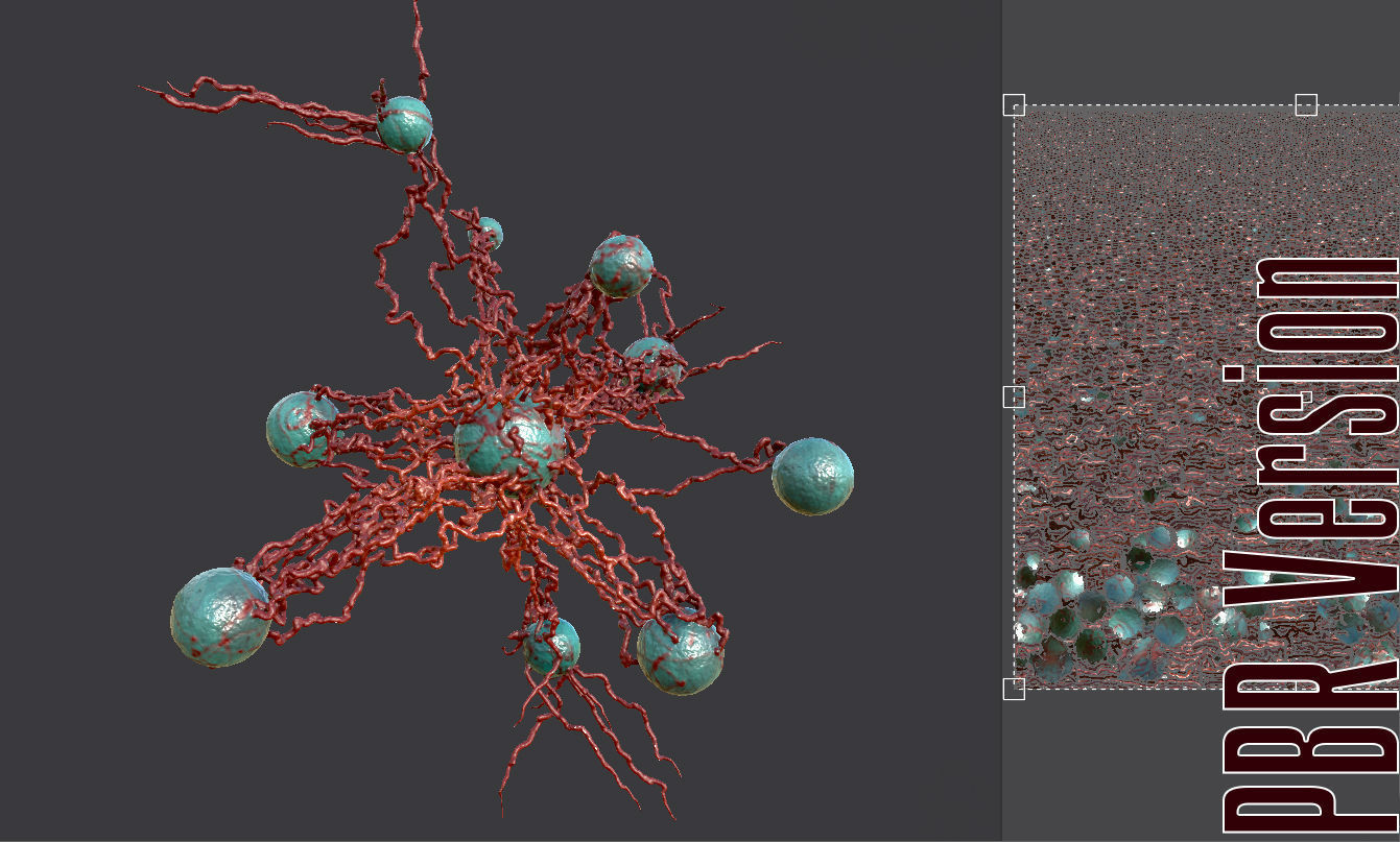 Cancer Growth 4 PBR Low-poly 3D model_9