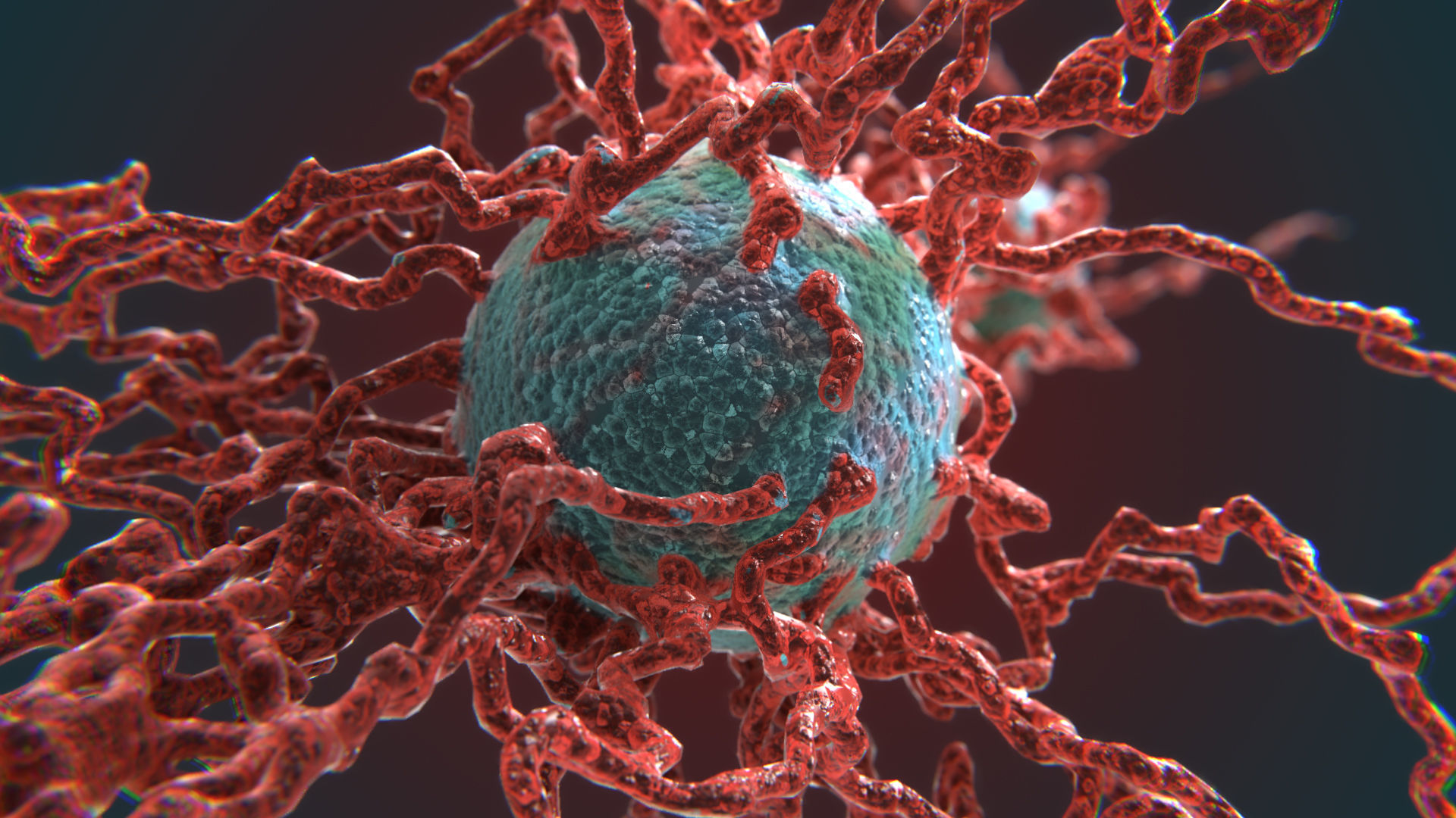 Cancer Growth 4 PBR Low-poly 3D model_2