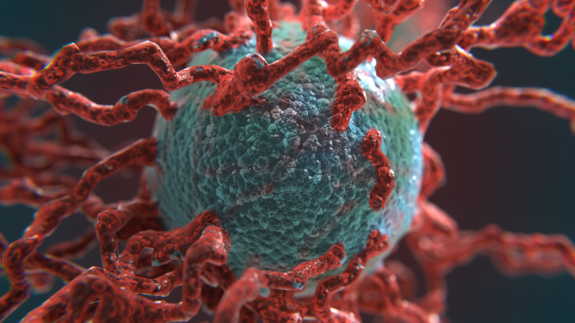 Cancer Growth 4 PBR Low-poly 3D model_1