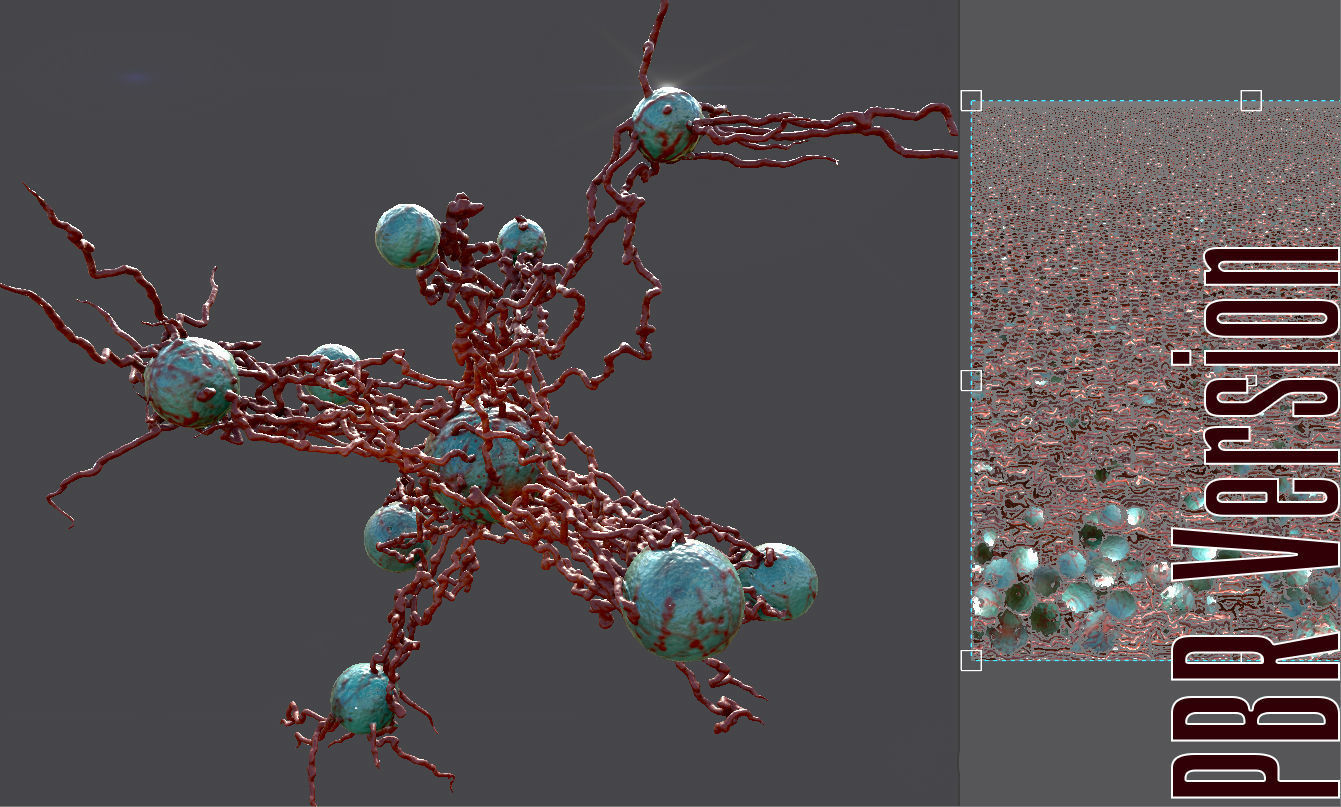 Cancer Growth 4 PBR Low-poly 3D model_10