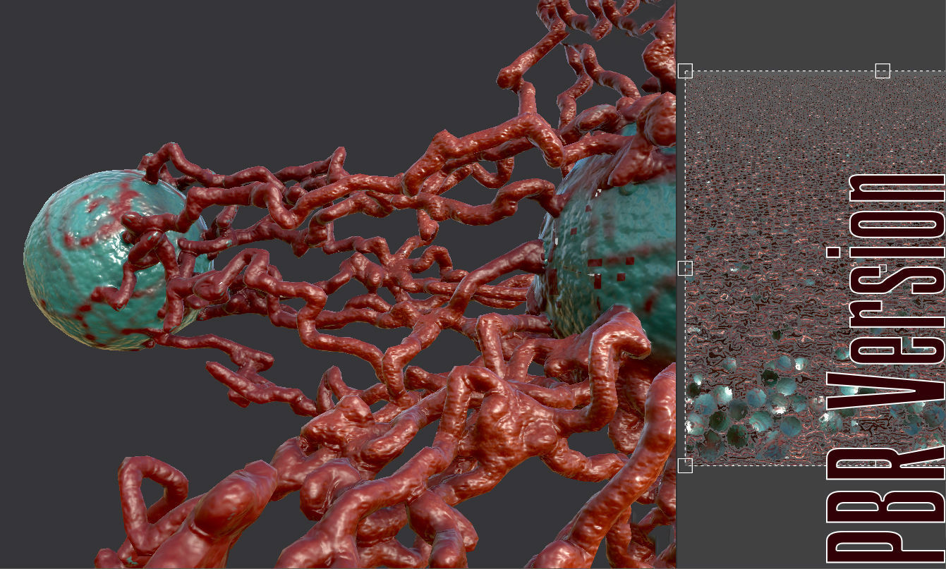 Cancer Growth 4 PBR Low-poly 3D model_12