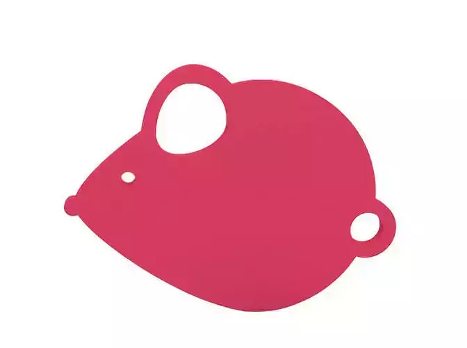 Keychain mouse shaped cutting board
