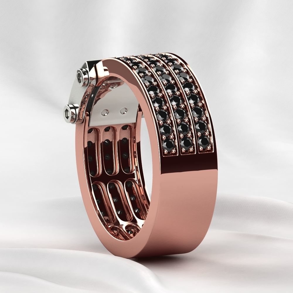 Zancan Style Mens Ring 3D print model_18