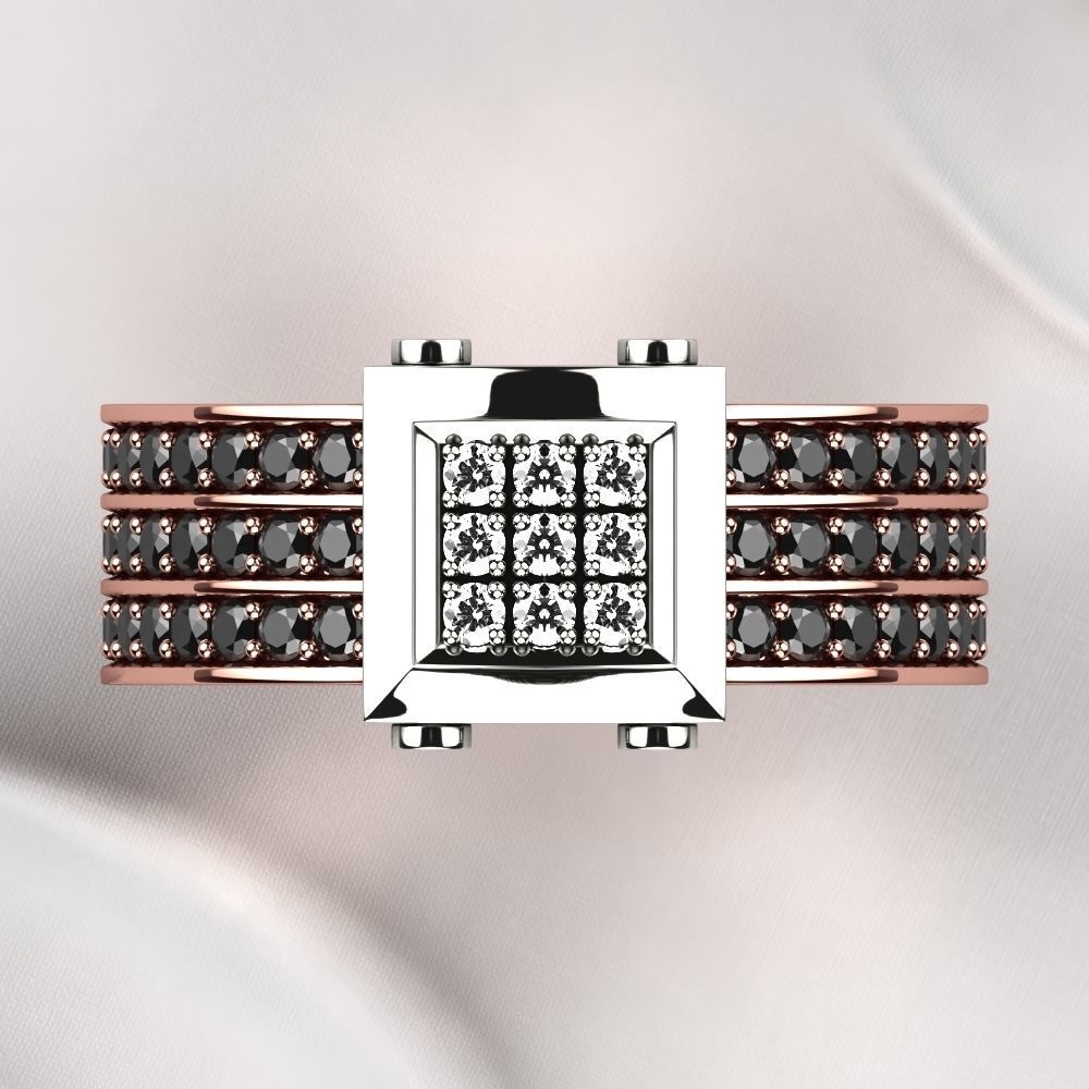 Zancan Style Mens Ring 3D print model_13