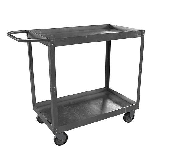 Steel Cart Realistic Low-poly 3D model