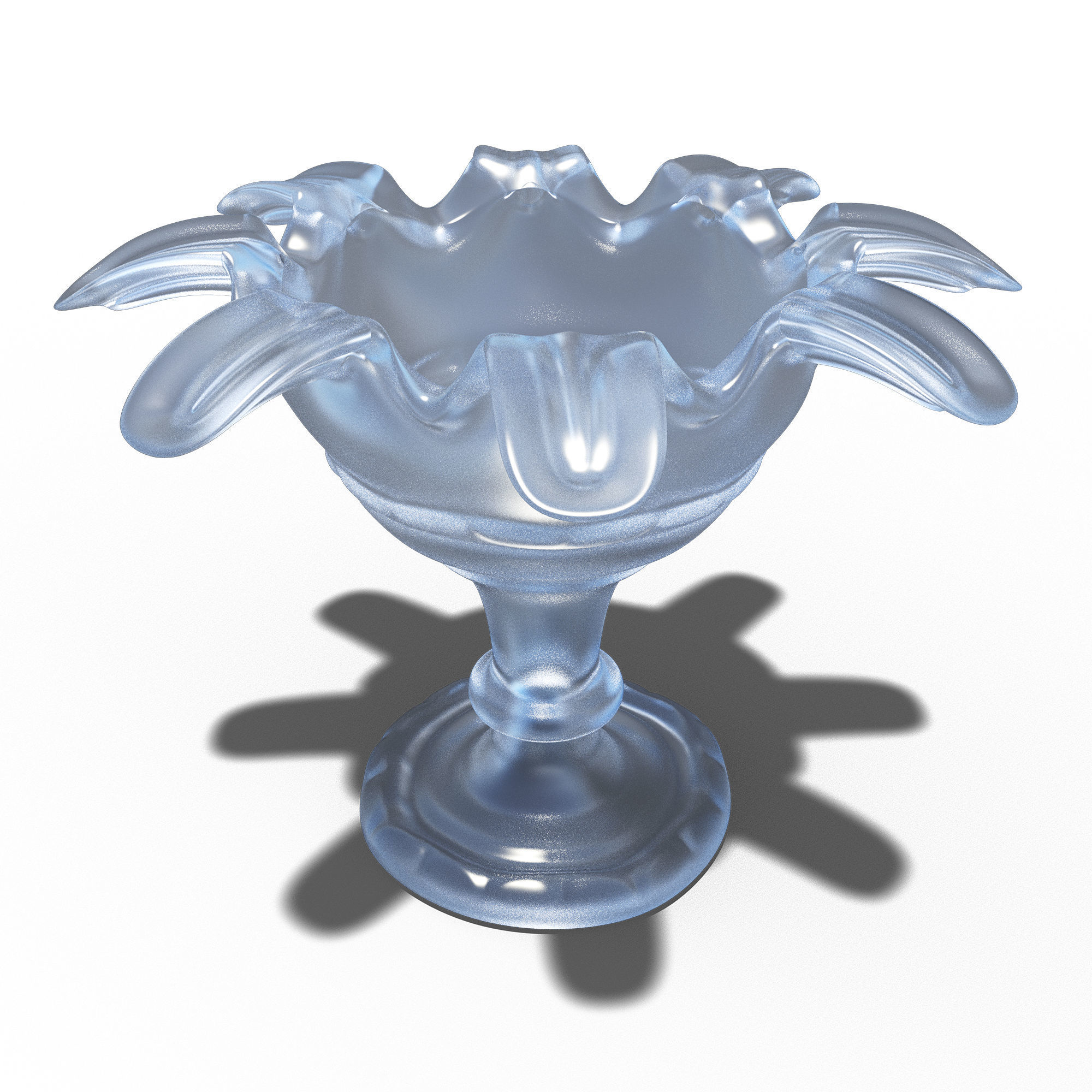 Flowerpot Leaf 1 3D print model_3