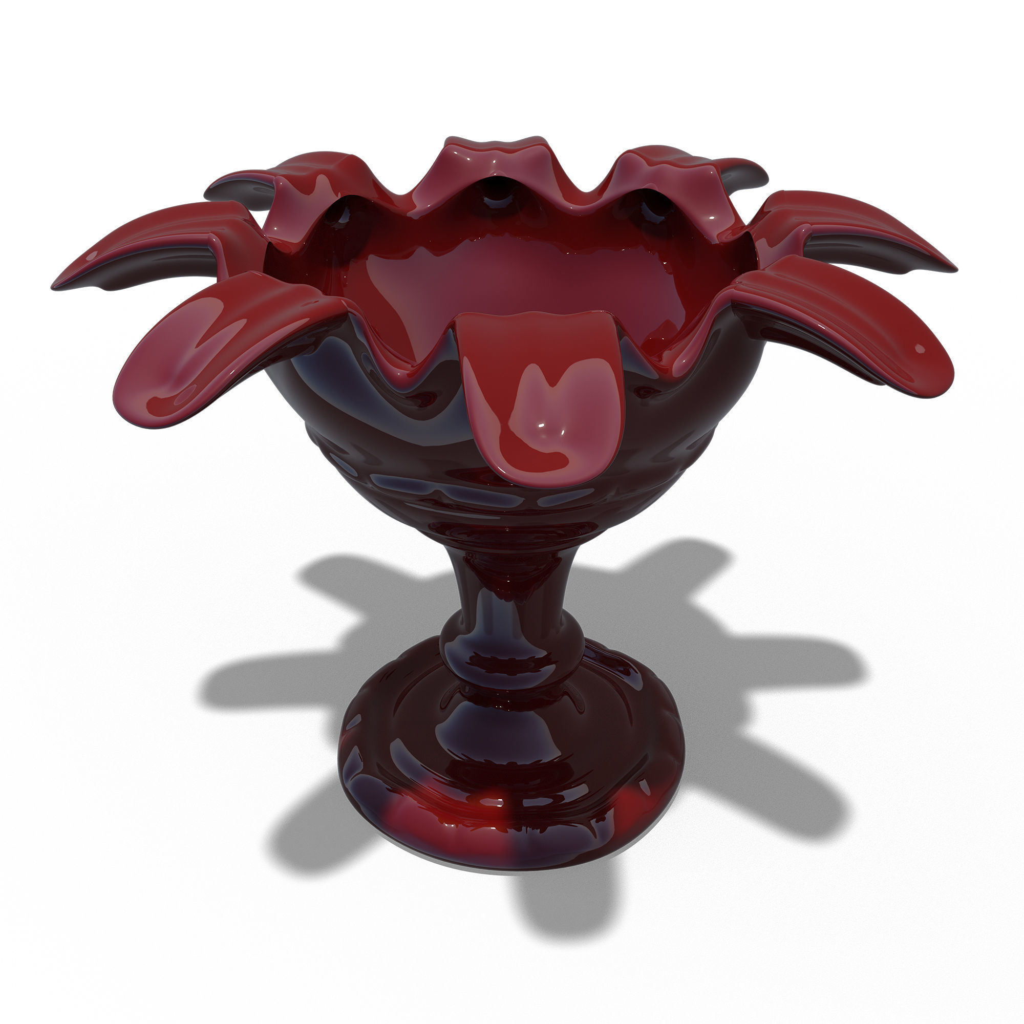 Flowerpot Leaf 1 3D print model_4
