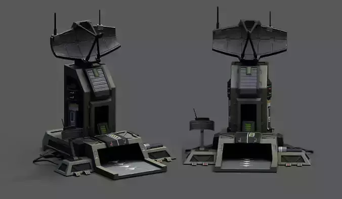 Scifi station building exterior skyscraper sci fi space 