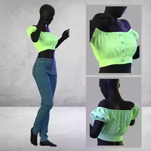 Women Casual and Jean - Marvelous Designer and Clo3D