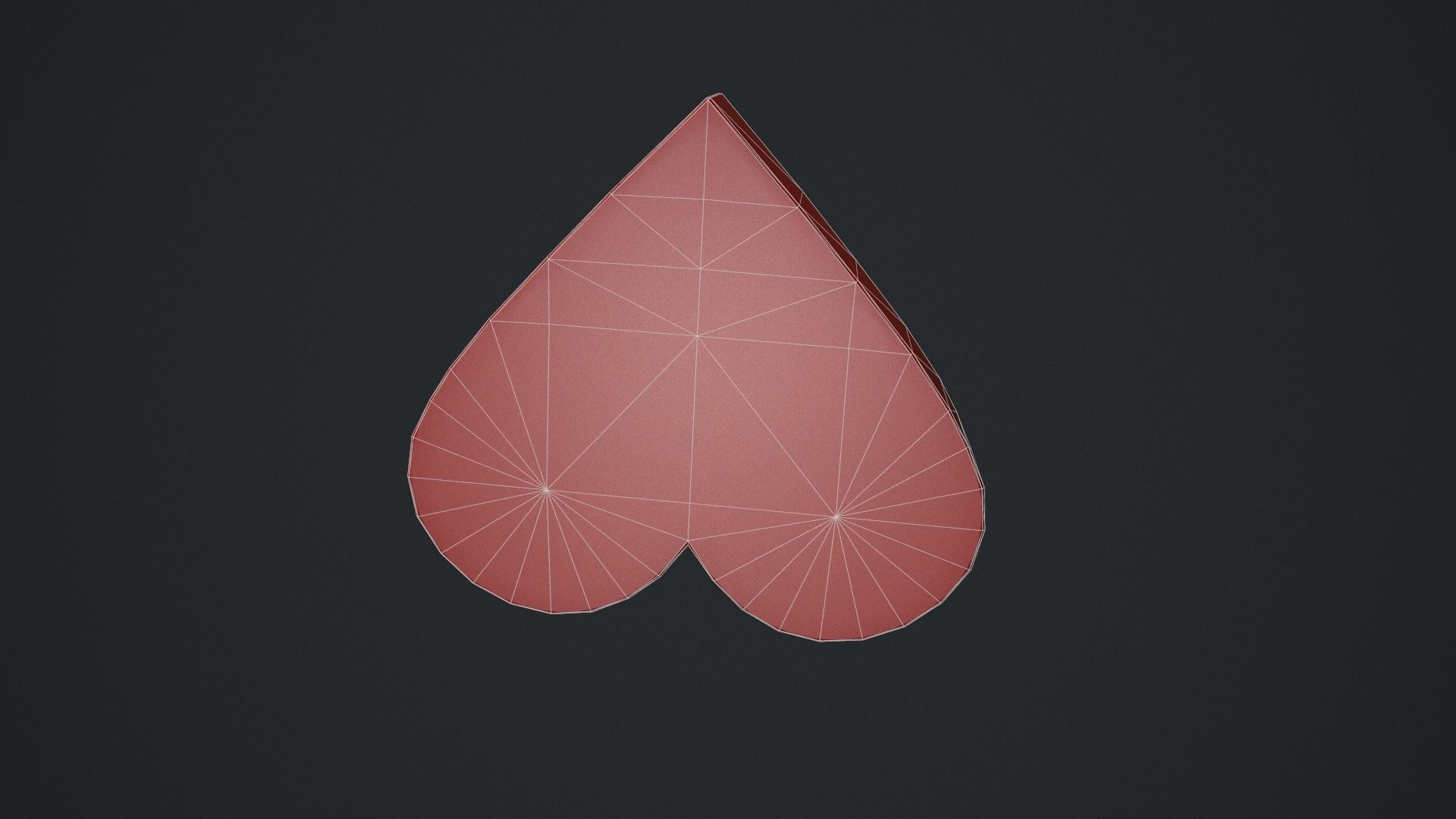 Valentines Chocolate Heart Shaped Box Low-poly 3D model_18