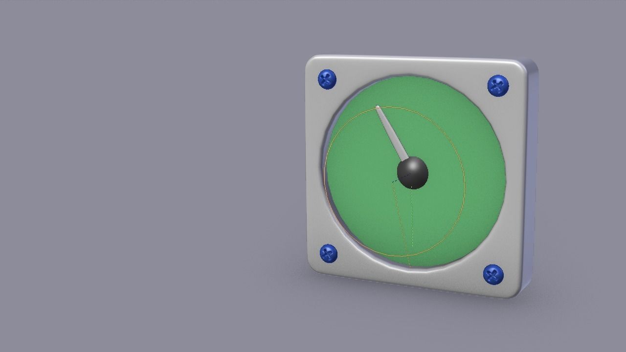 F16 Cabin Pressure Indicator 3D model_4