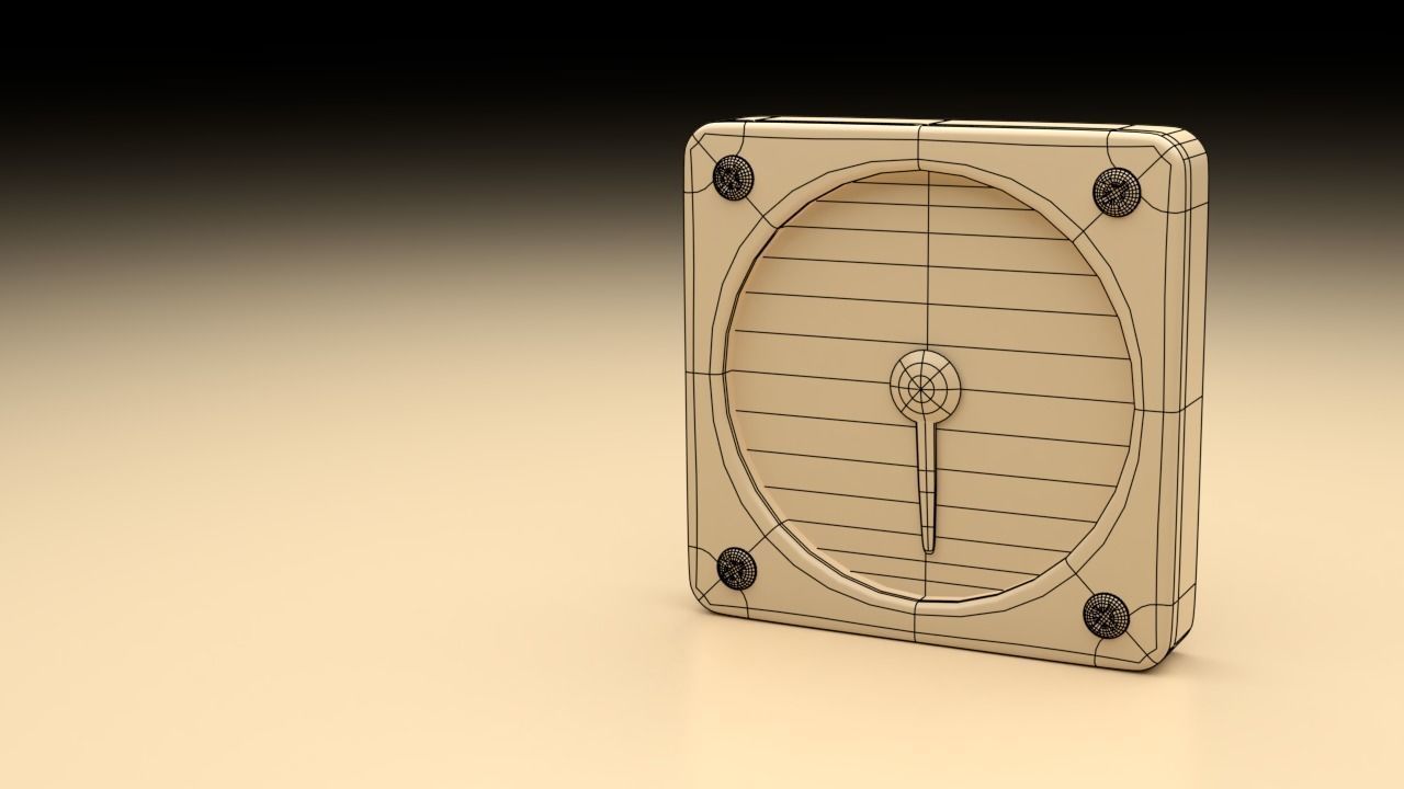 F16 Cabin Pressure Indicator 3D model_3