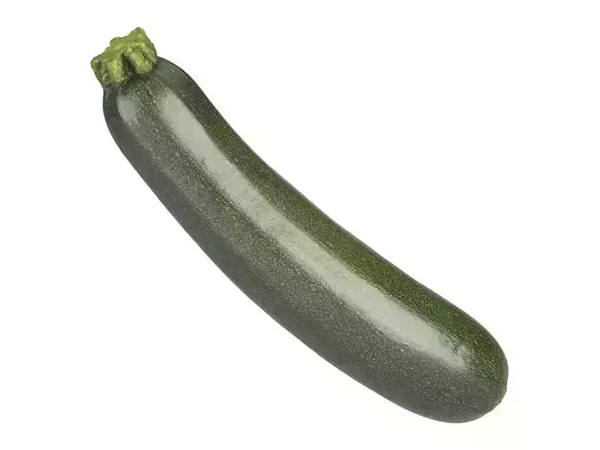 Photorealistic Zucchini 3D Scan