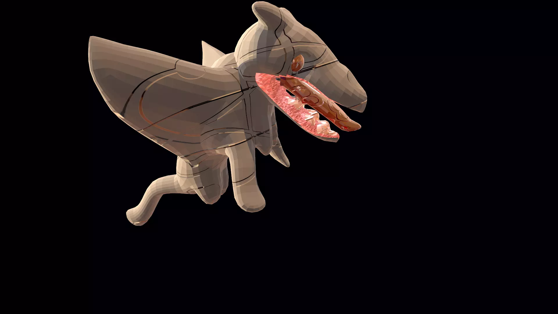 Game Ready Special Creature Low-poly 3D model_0